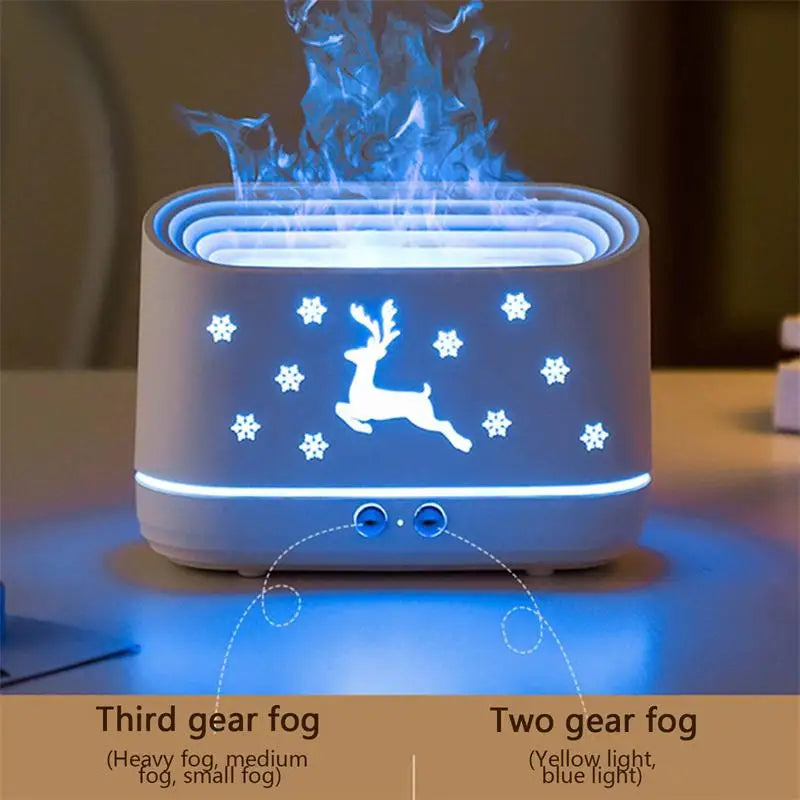 Christmas Flame Humidifier Diffuser