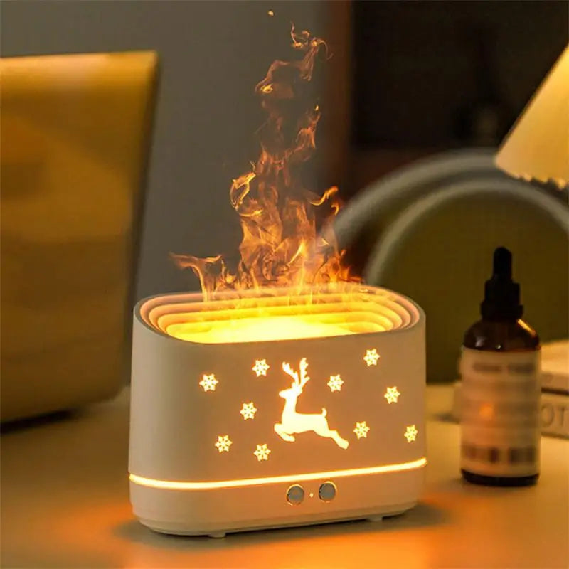 Christmas Flame Humidifier Diffuser