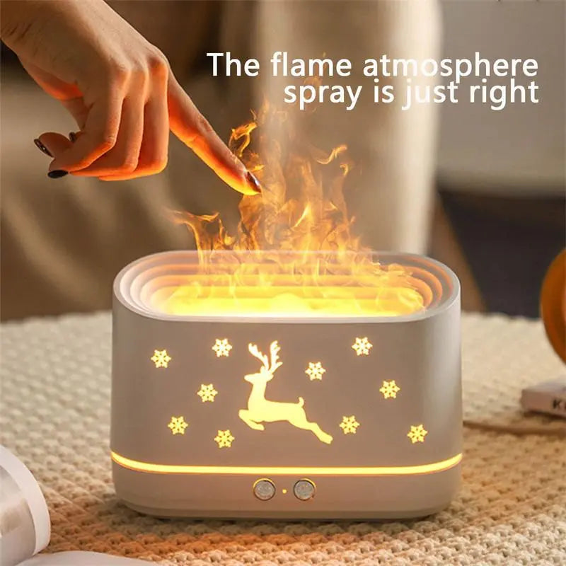 Christmas Flame Humidifier Diffuser
