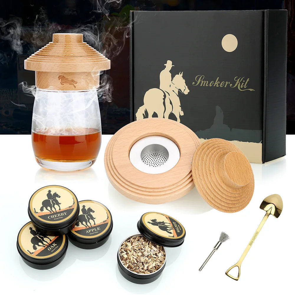 Old Fashioned Whiskey Smoker Drinks Kit