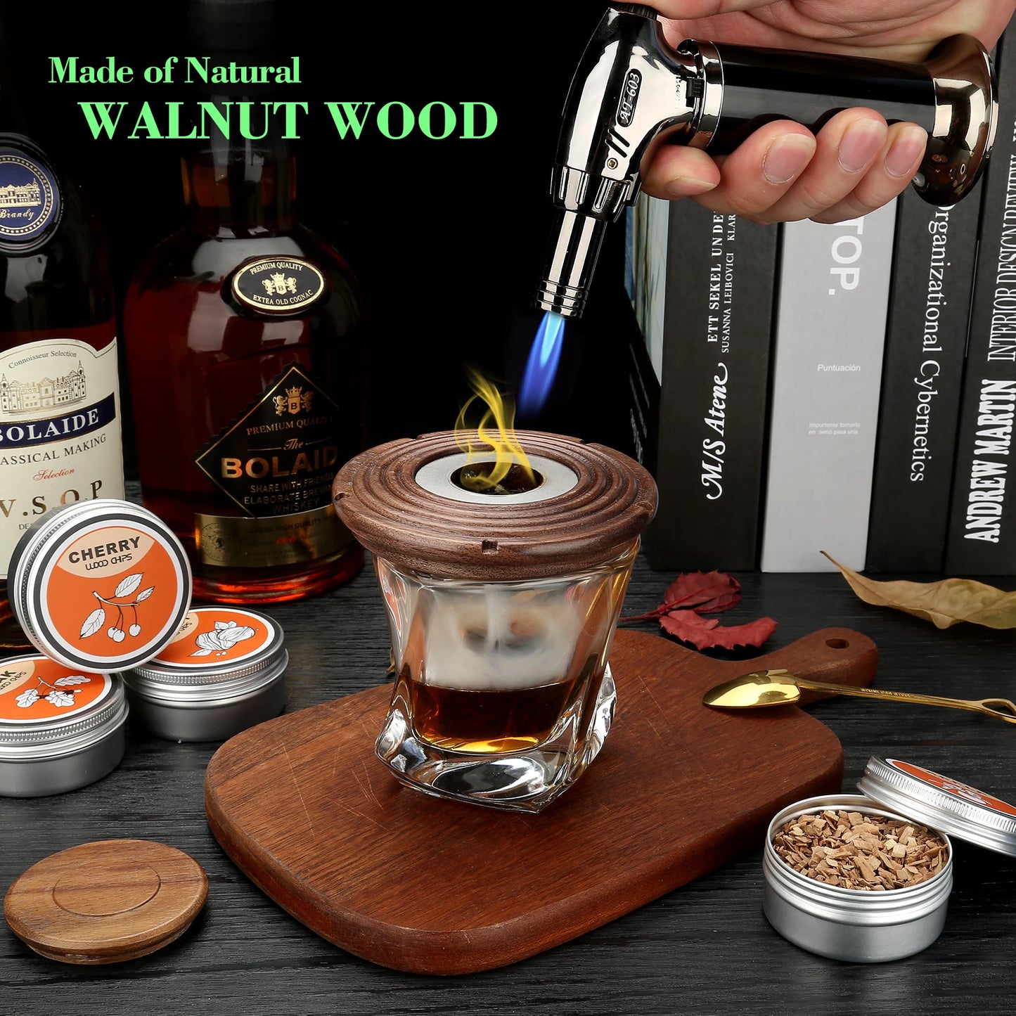 Old Fashioned Whiskey Smoker Drinks Kit