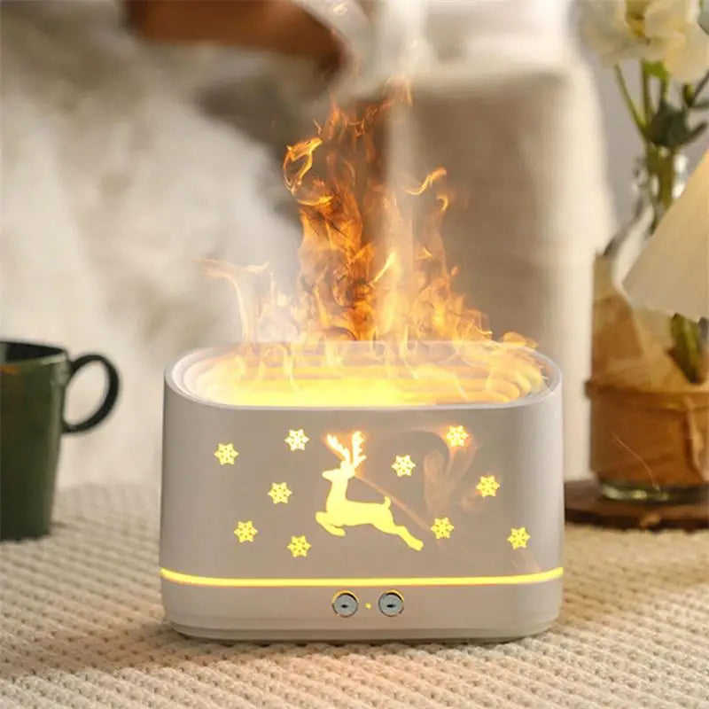 Christmas Flame Humidifier Diffuser