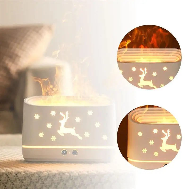Christmas Flame Humidifier Diffuser